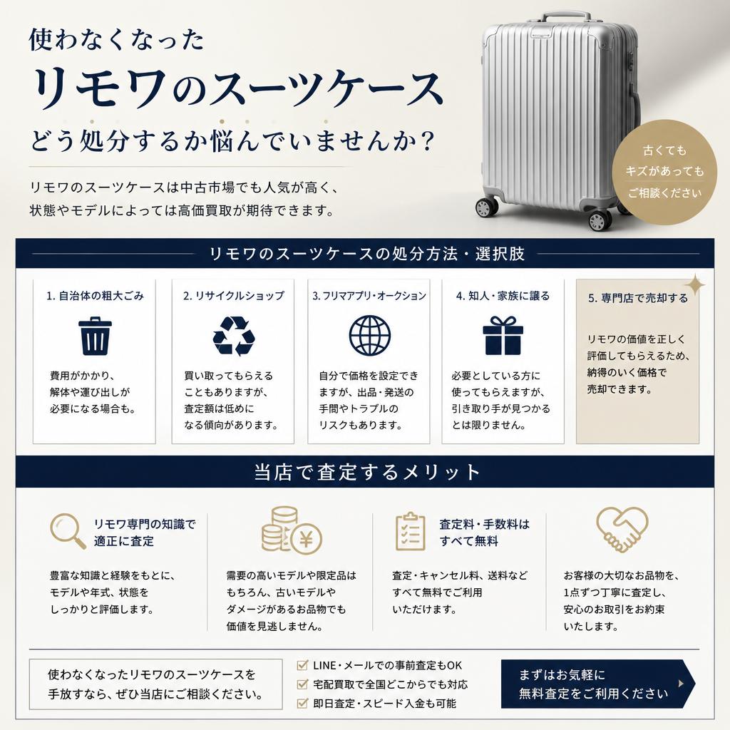 使わなくなったスーツケース、どうする？