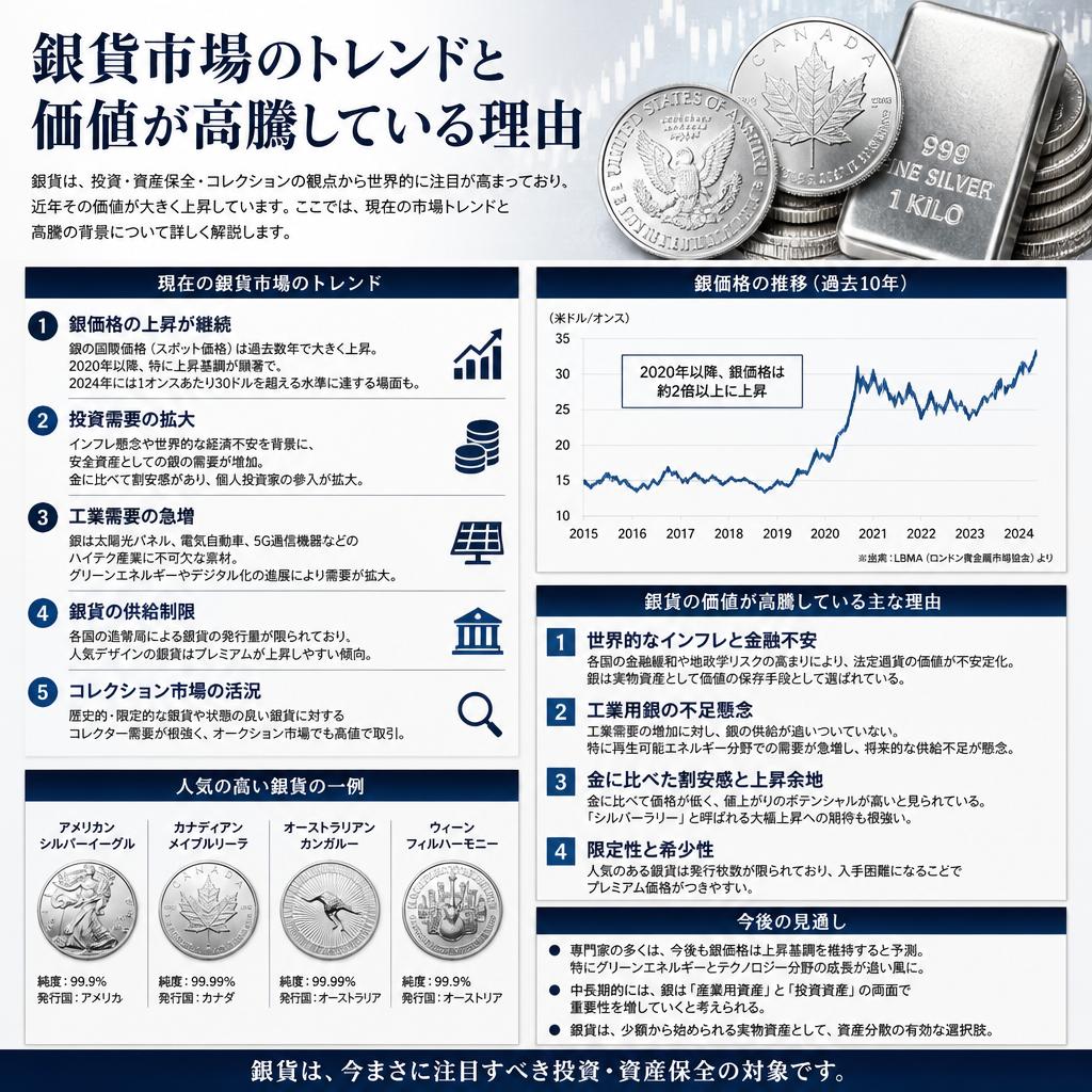 高騰する銀貨市場の現状