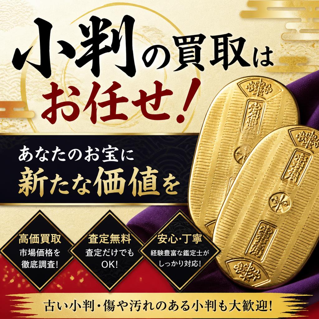 小判の買取はお任せ！あなたのお宝に新たな価値を・・・｜千葉県習志野市のお買取なら買取大吉 京成大久保駅前店