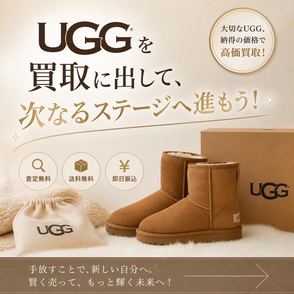 UGGを買取に出して、次なるステージへ進もう！｜千葉県習志野市のお買取なら買取大吉 京成大久保駅前店