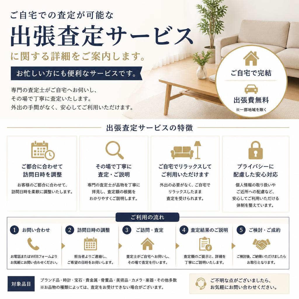 出張査定のご案内