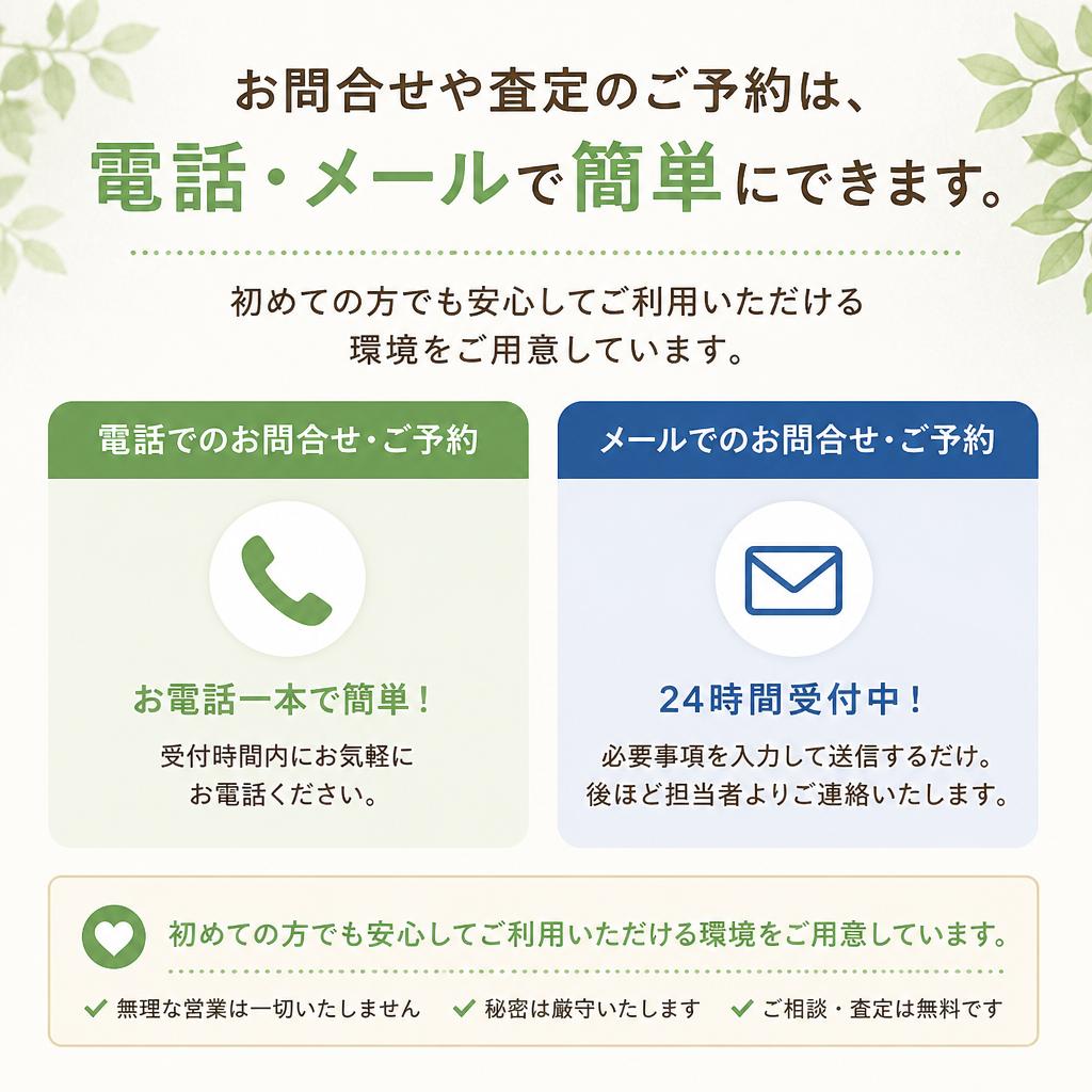 今すぐ査定するためのご案内
