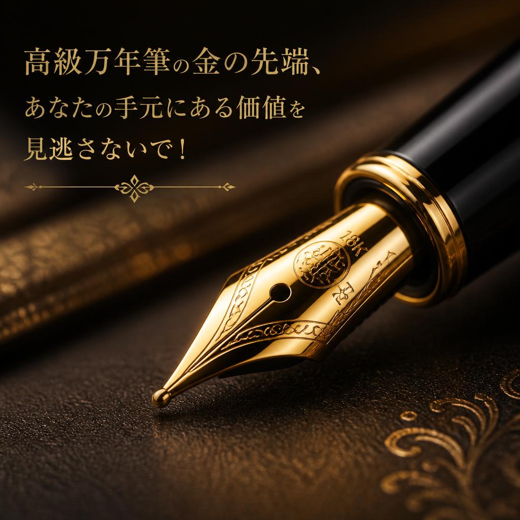 高級万年筆の金の先端、あなたの手元にある価値を見逃さないで！｜千葉県習志野市のお買取なら買取大吉 京成大久保駅前店