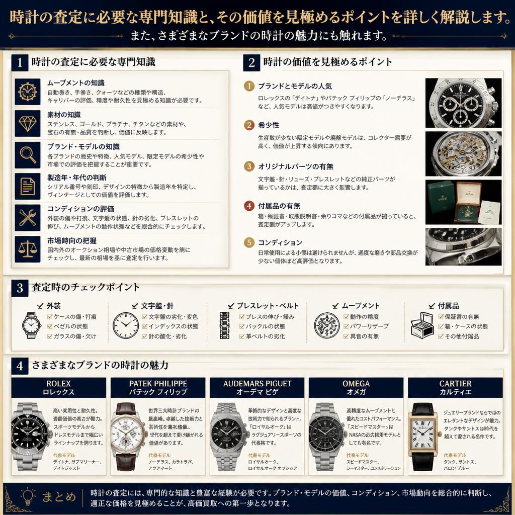 時計買取の専門知識