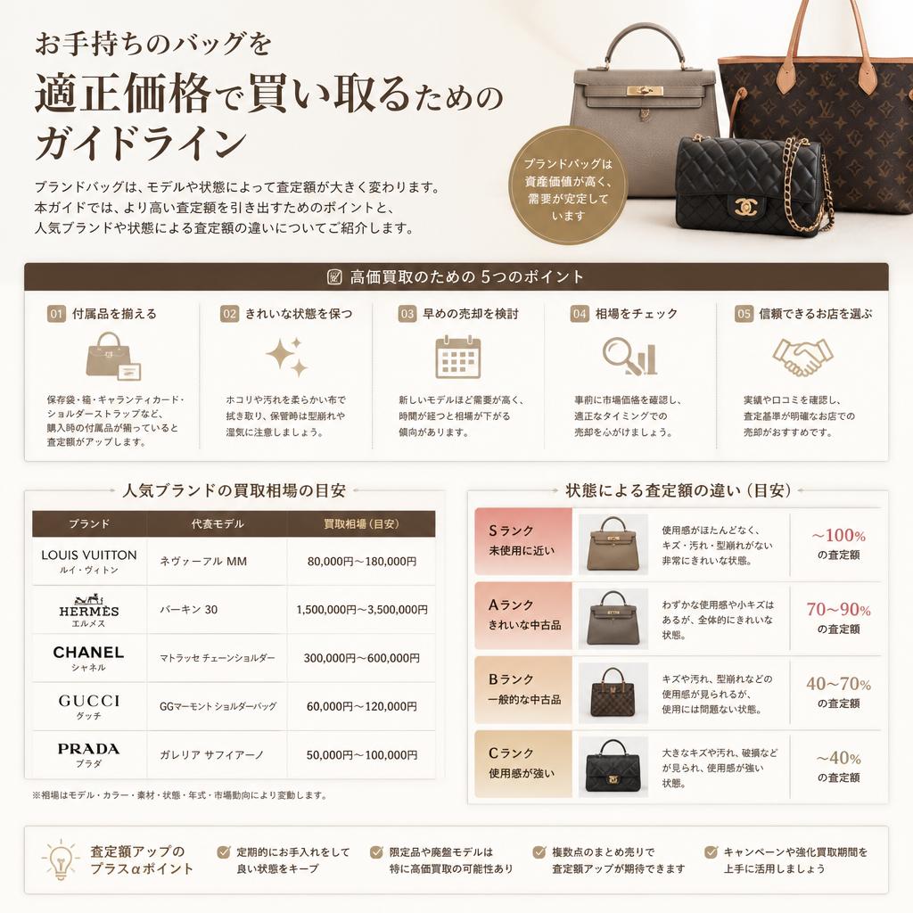 バッグ買取のサポート