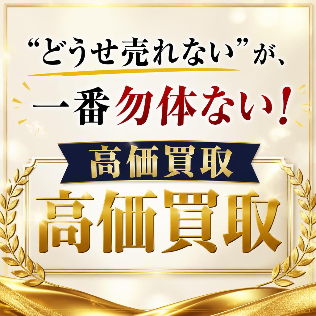 “どうせ売れない”が、一番勿体ない！ ｜千葉県習志野市のお買取なら買取大吉 京成大久保駅前店