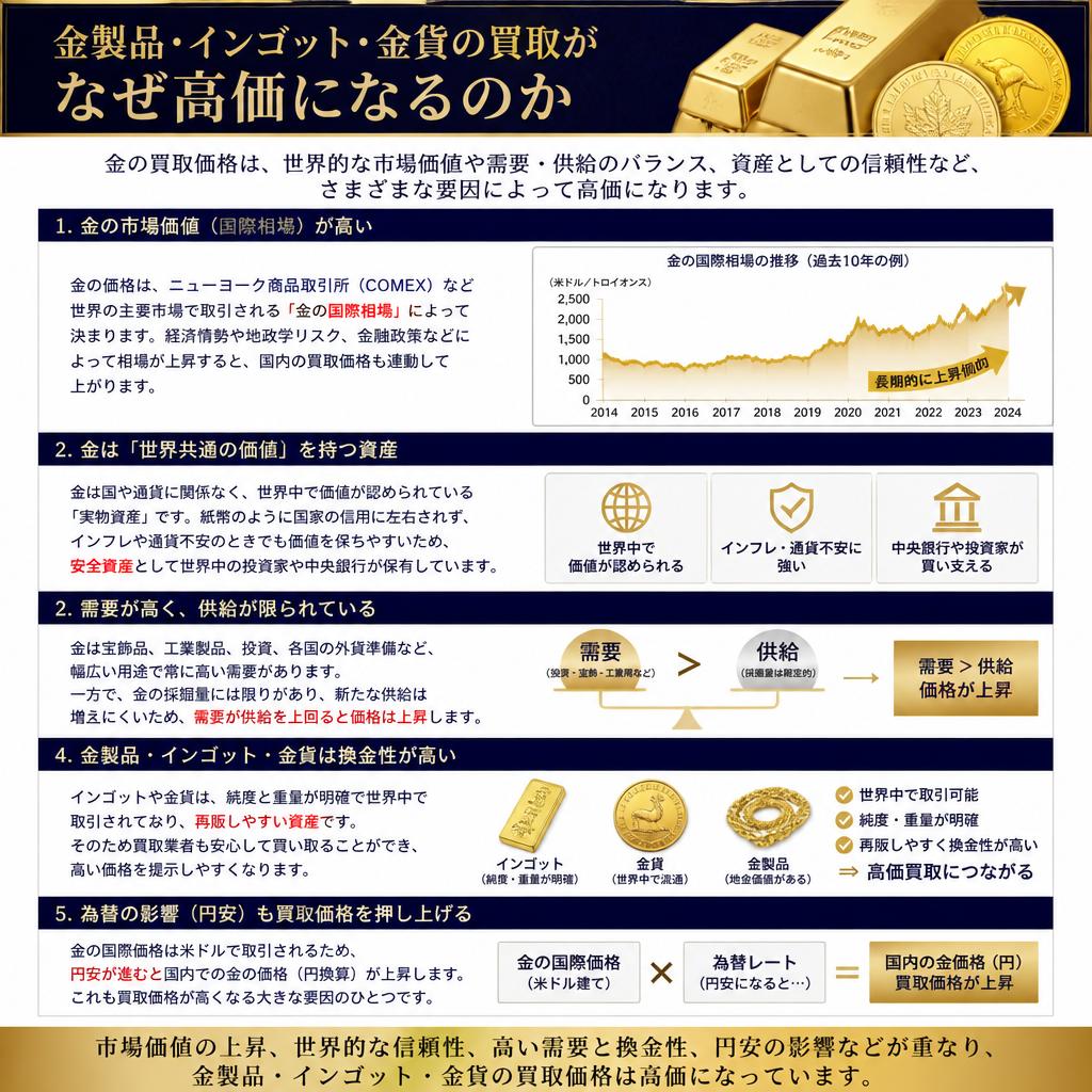 高価買取の理由