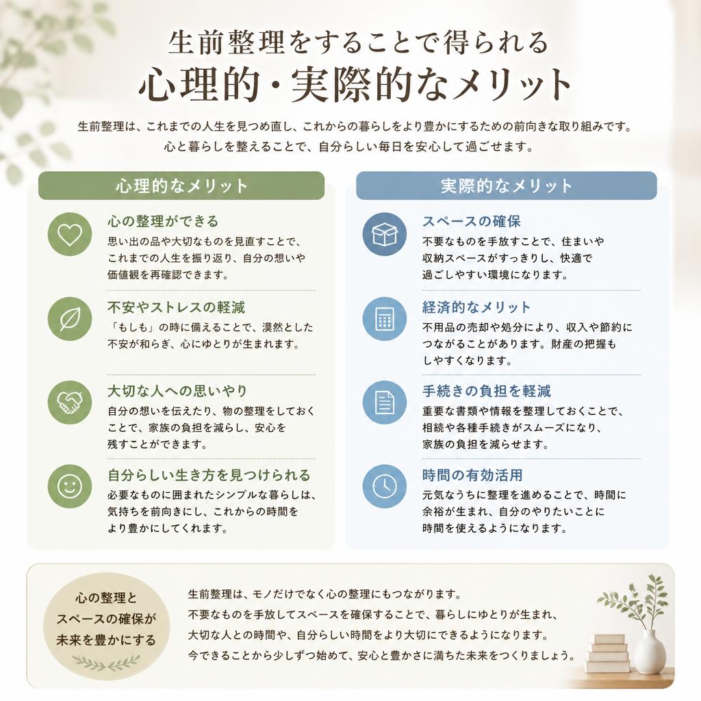 2. 生前整理のメリット
