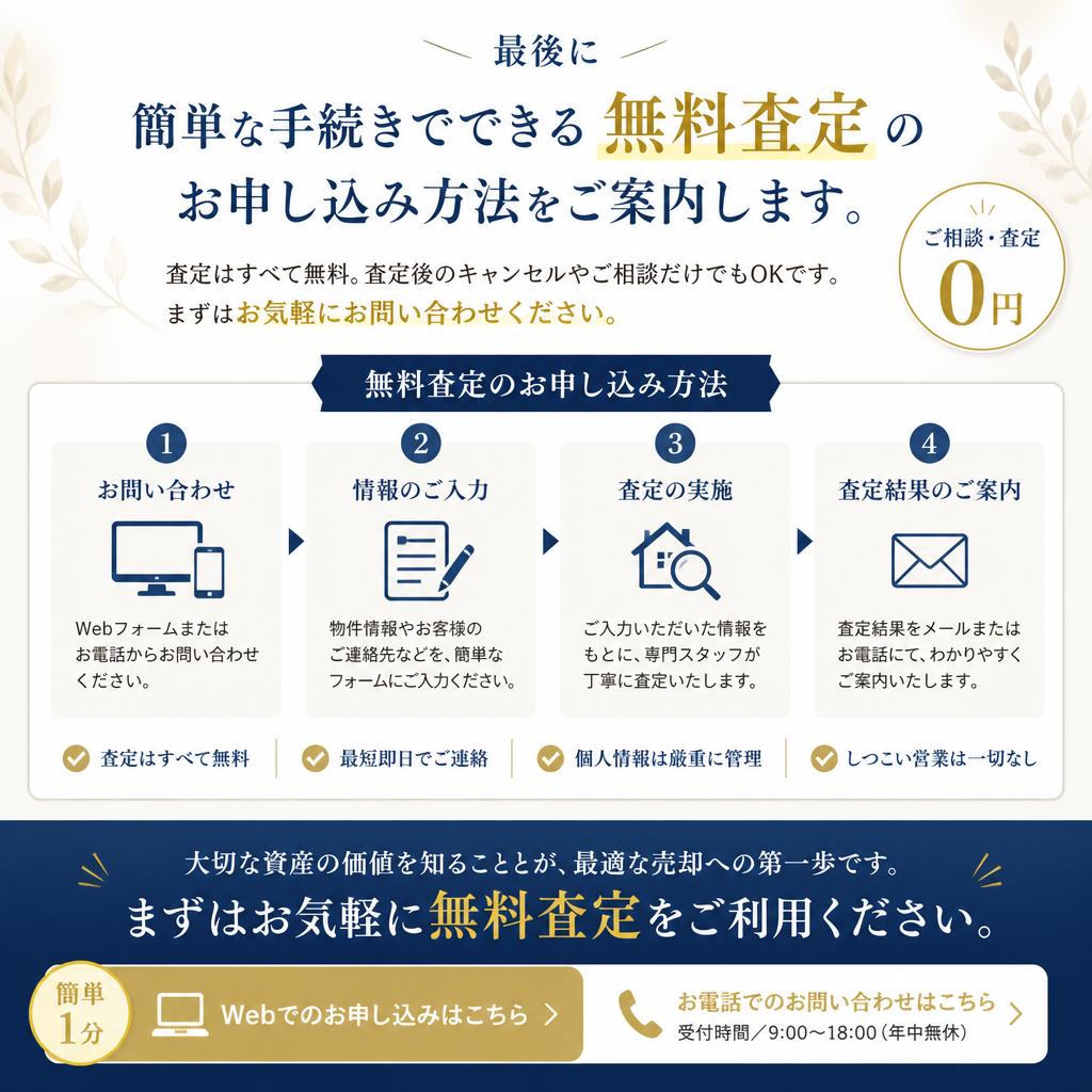 今すぐ無料査定をお申し込み！