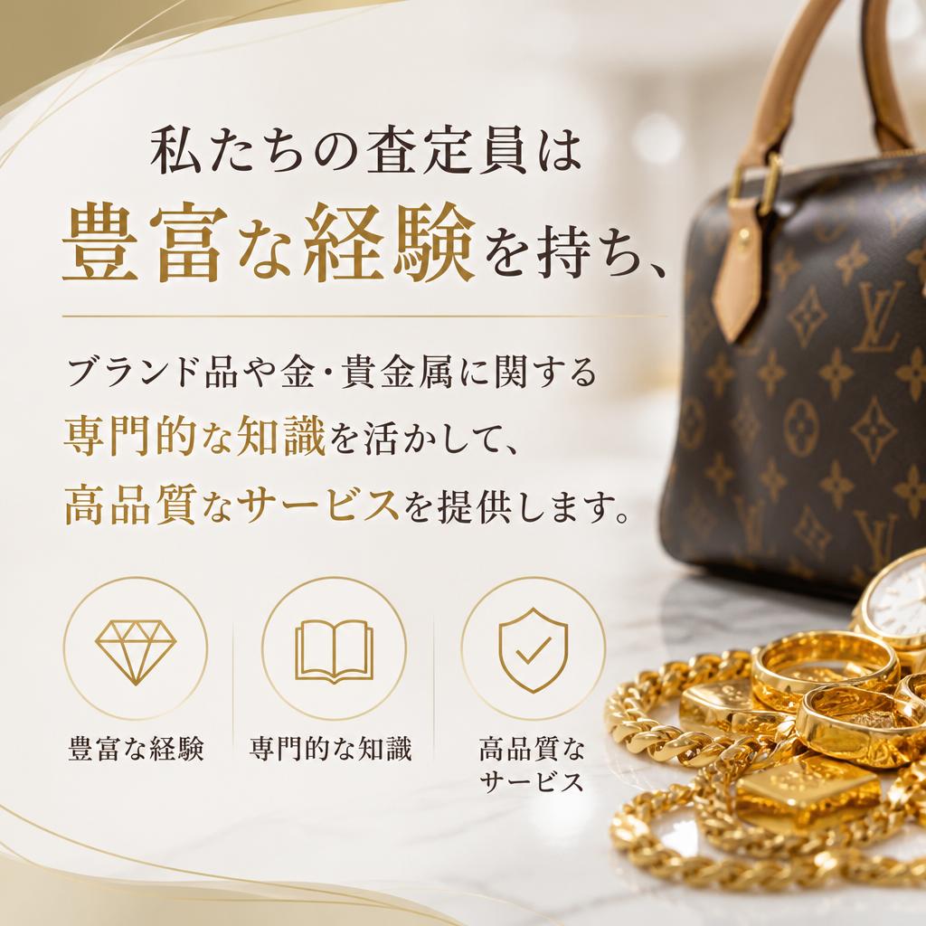 専門知識を持つ査定員が在籍
