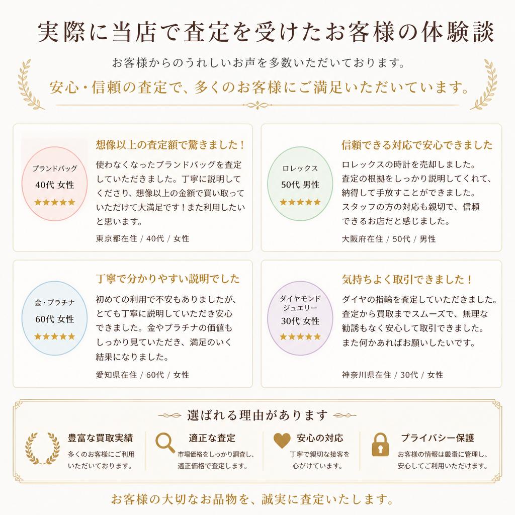 お客様の体験談