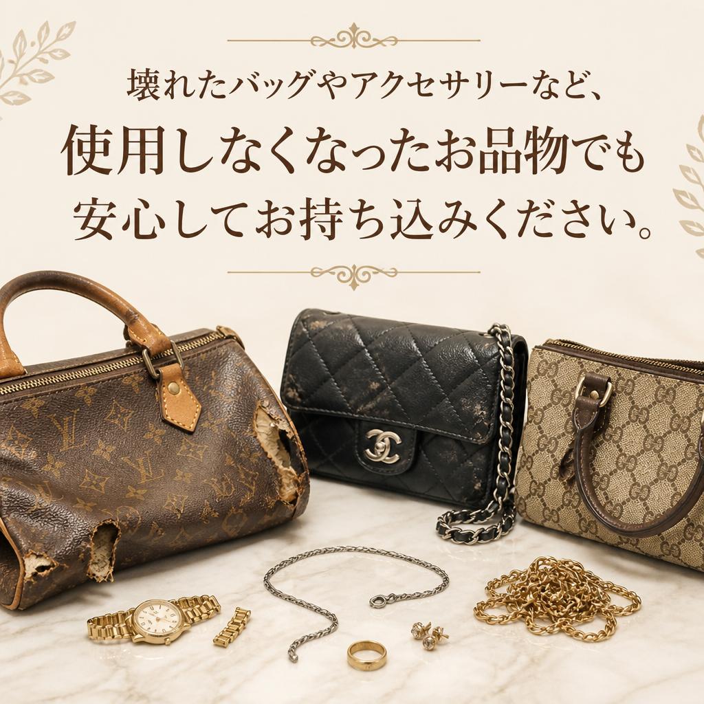 壊れたお品物も大歓迎