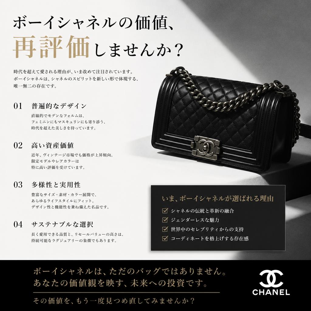 ボーイシャネルの価値、再評価しませんか？