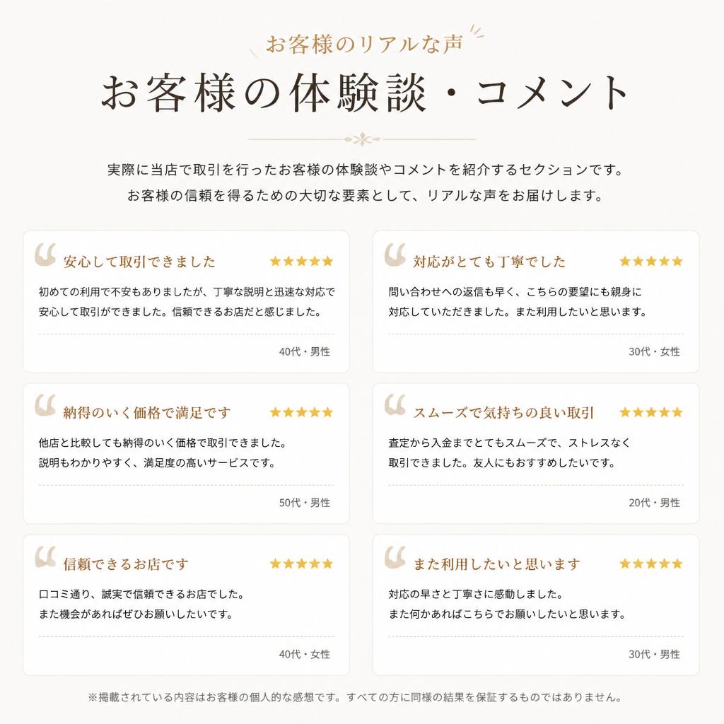 お客様の声