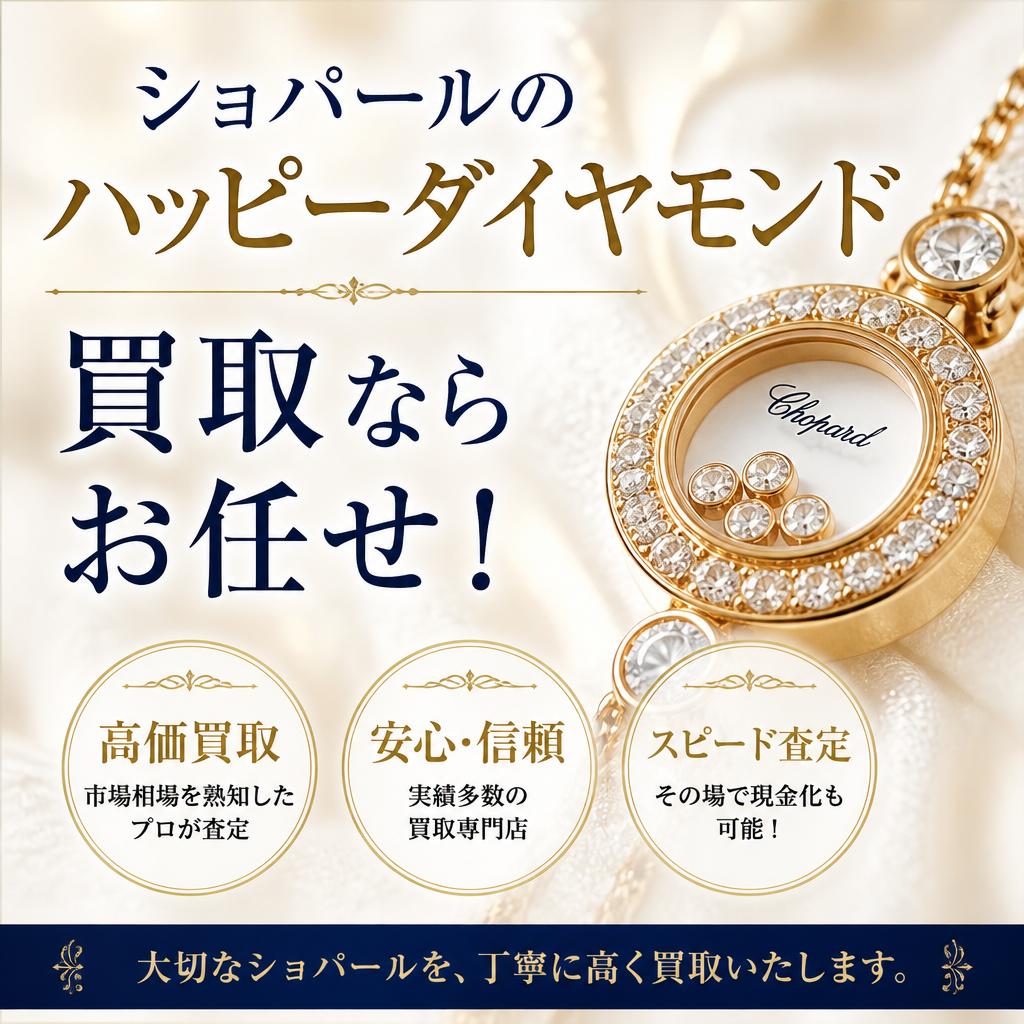 ショパールのハッピーダイヤモンドを買取ならお任せ！
