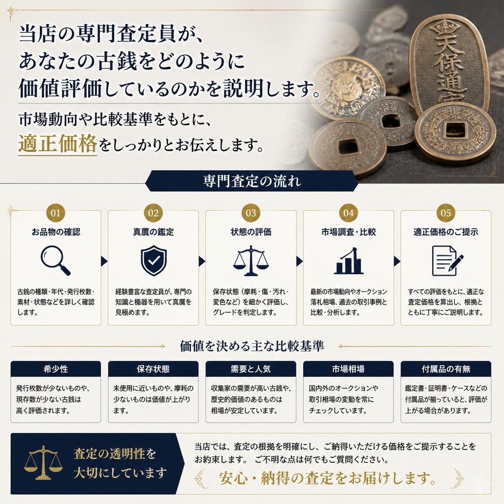 2. あなたの古銭の価値を査定！