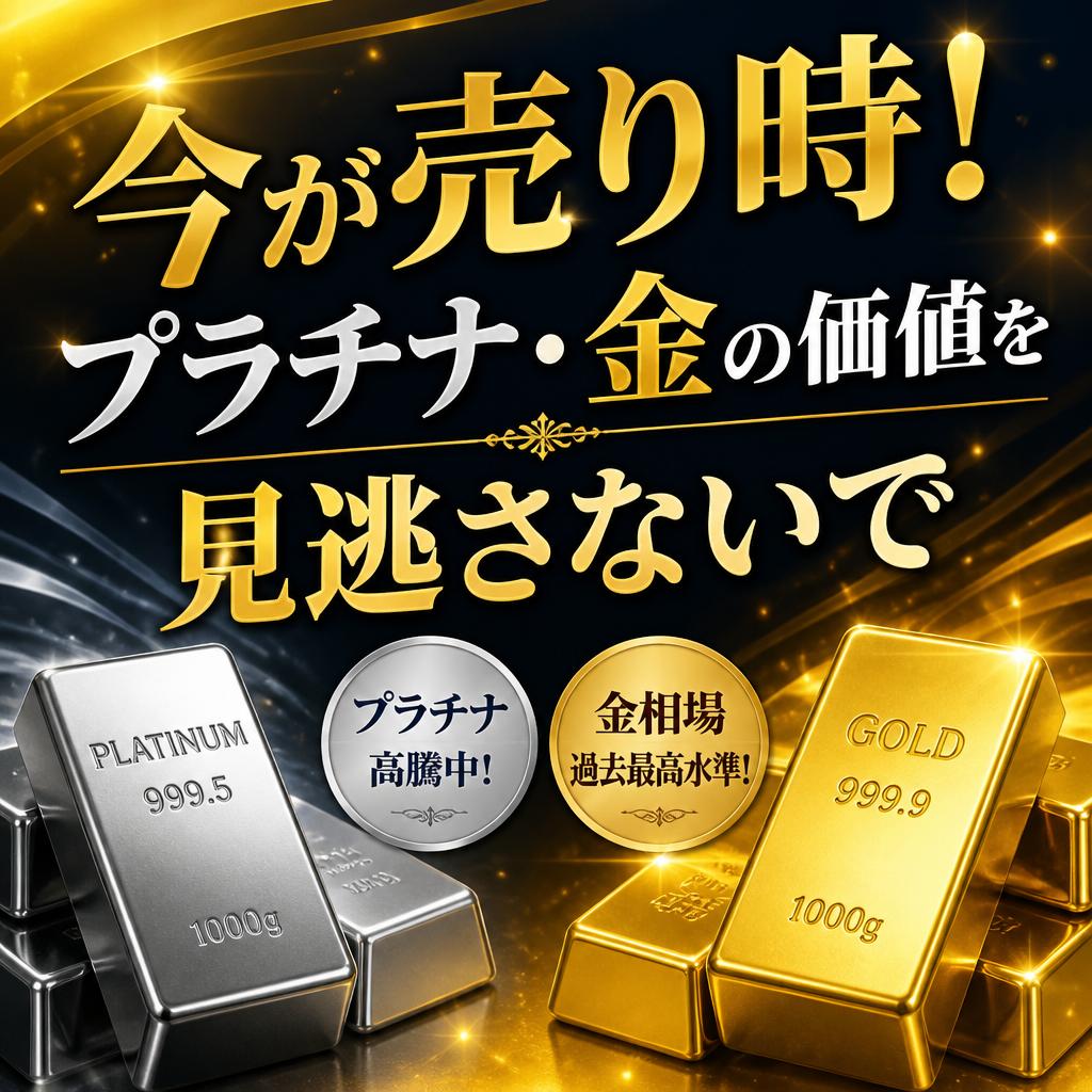 今が売り時！プラチナ・金の価値を見逃さないで。｜千葉県船橋市のお買取なら買取大吉 京成大久保駅前店