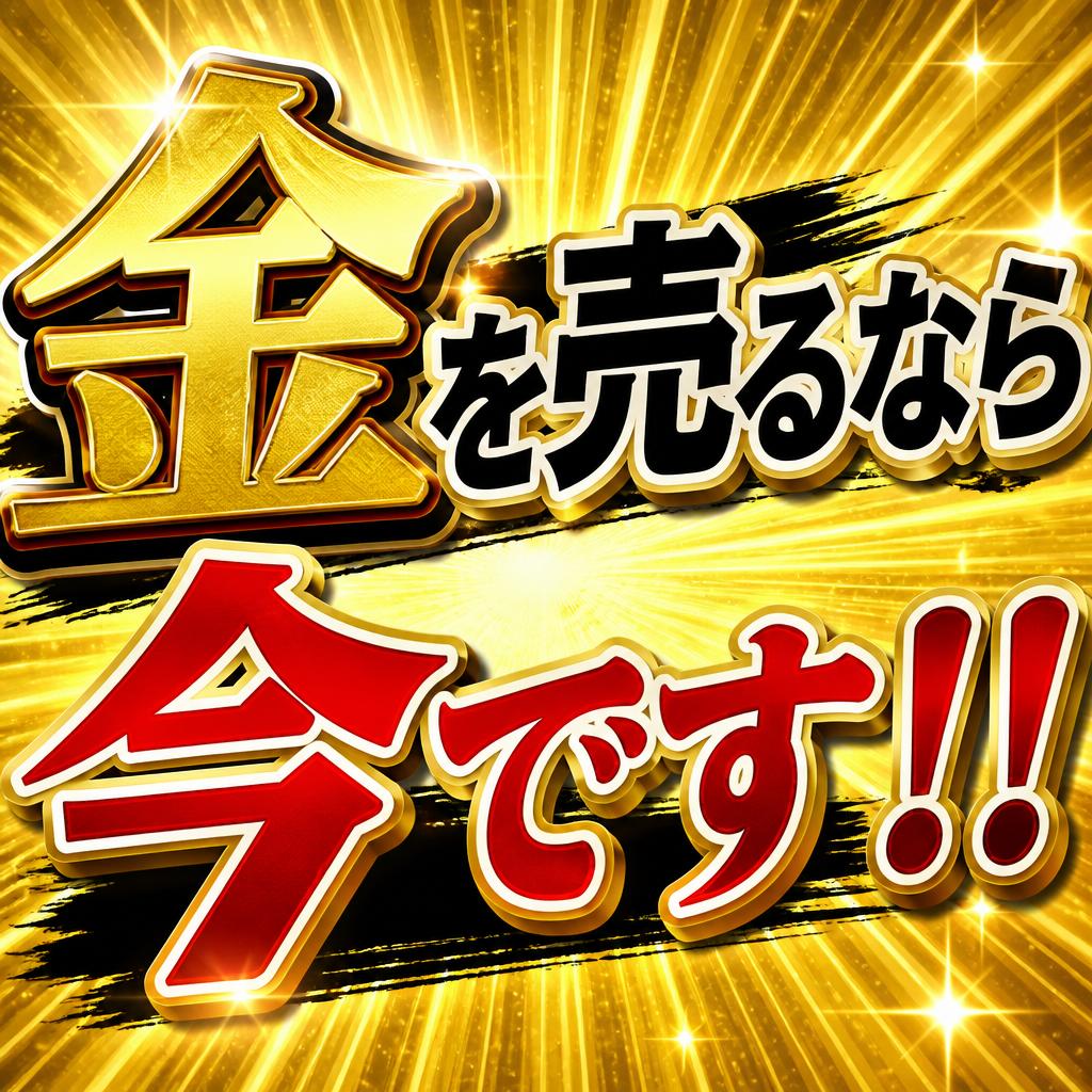 「金を売るなら今です！！」