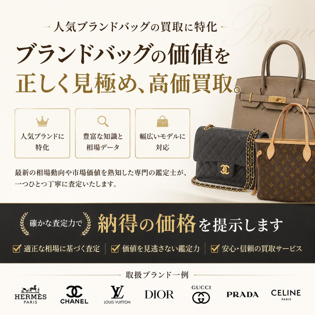 ブランドバッグ買取の専門性