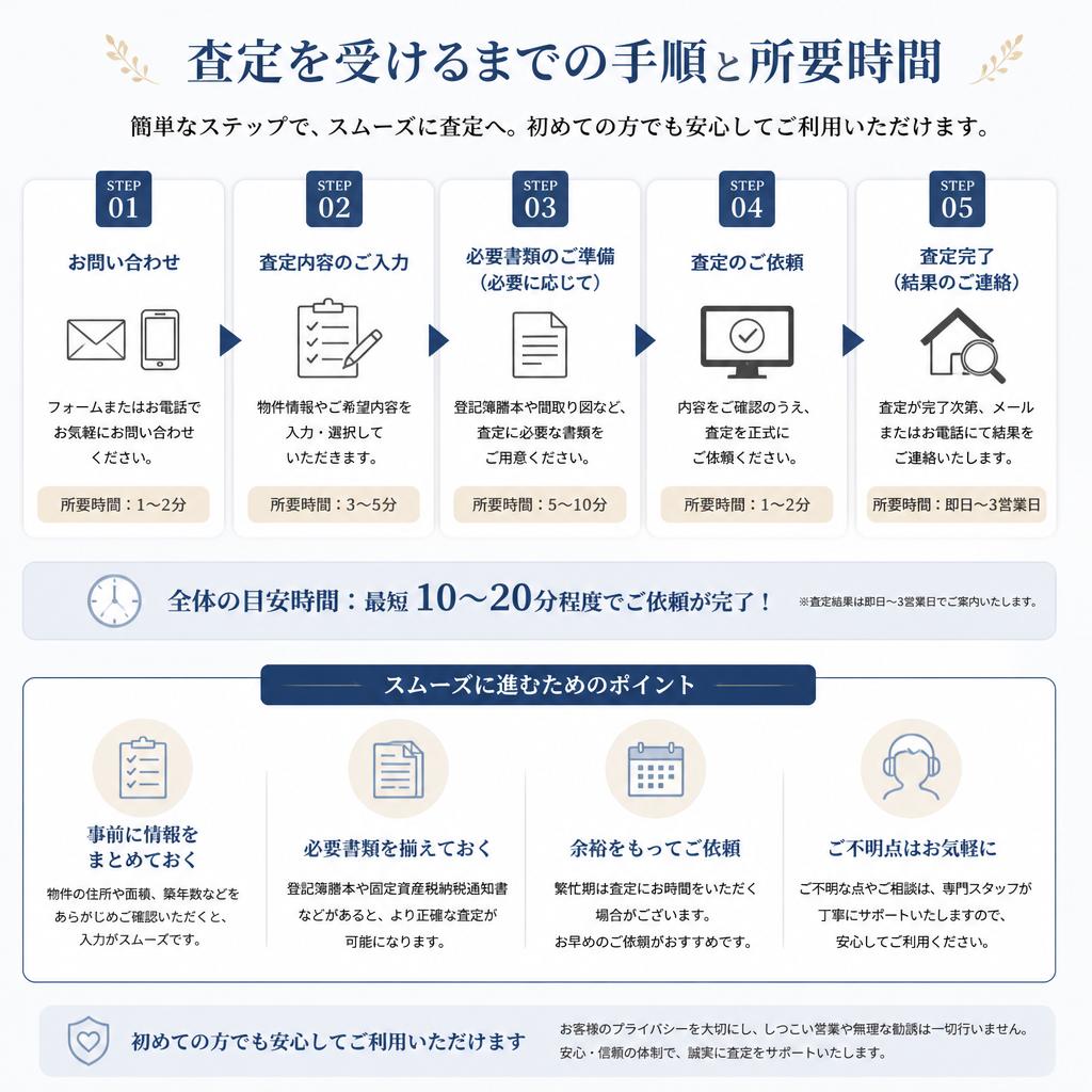 4. 無料査定の流れ