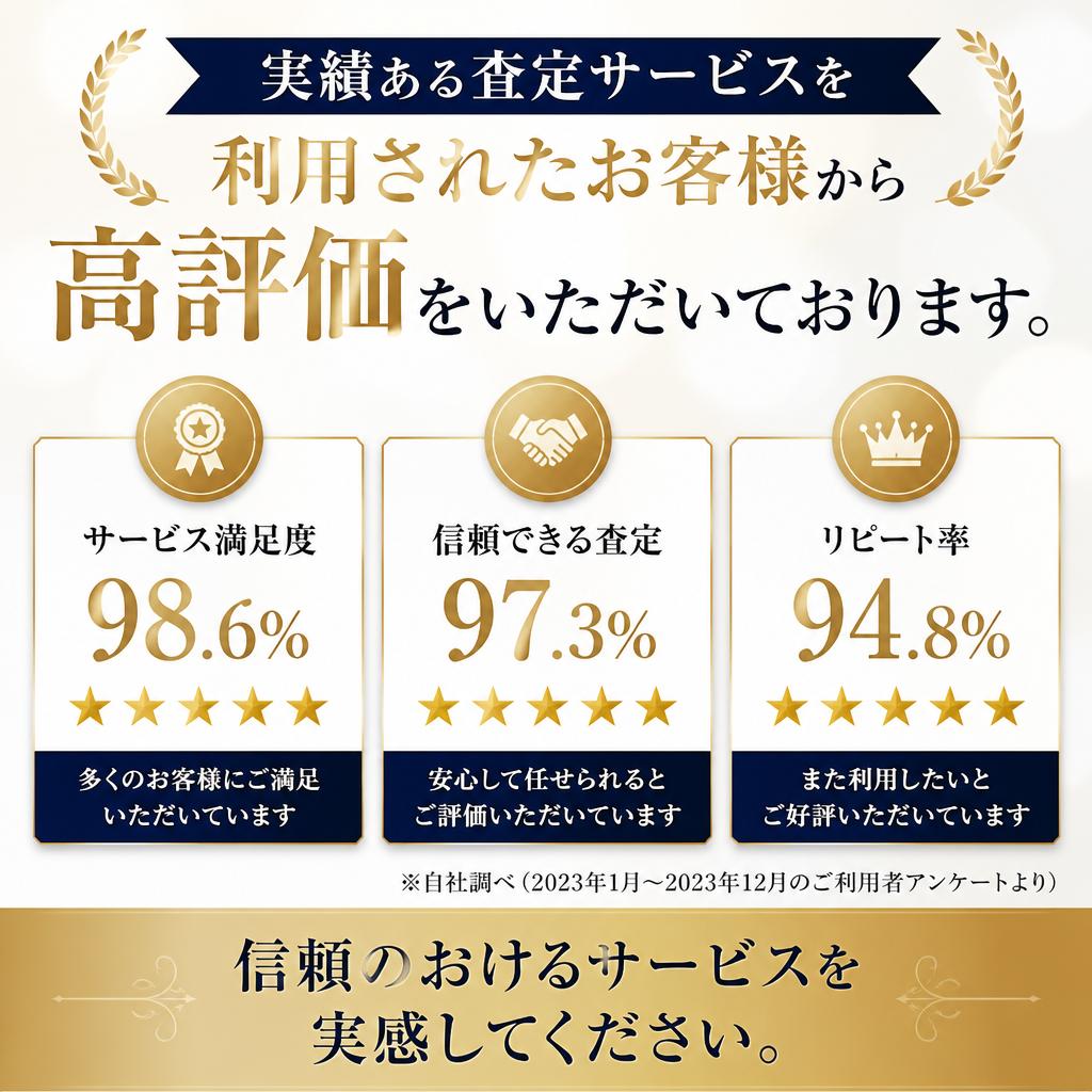 お客様の声: 安心の評価