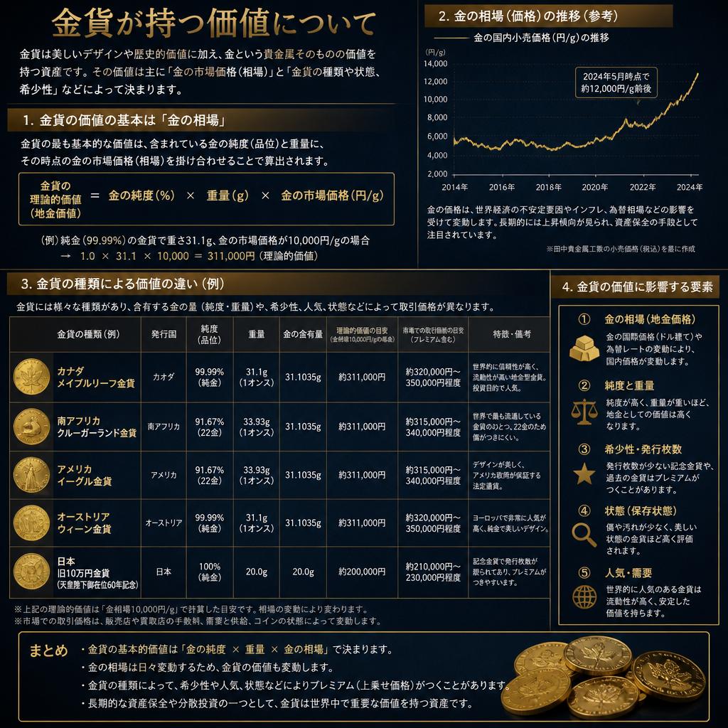 金貨の価値とは？