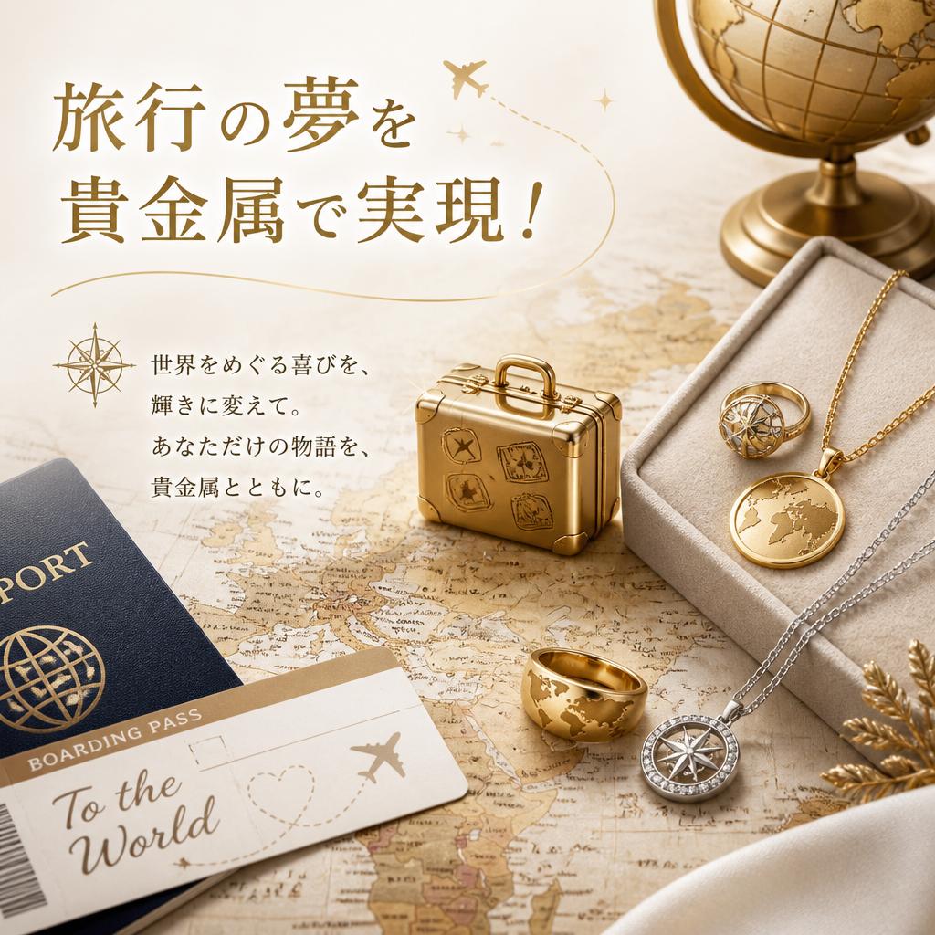 「旅行の夢を貴金属で実現！」｜千葉県船橋市のお買取なら買取大吉 京成大久保駅前店