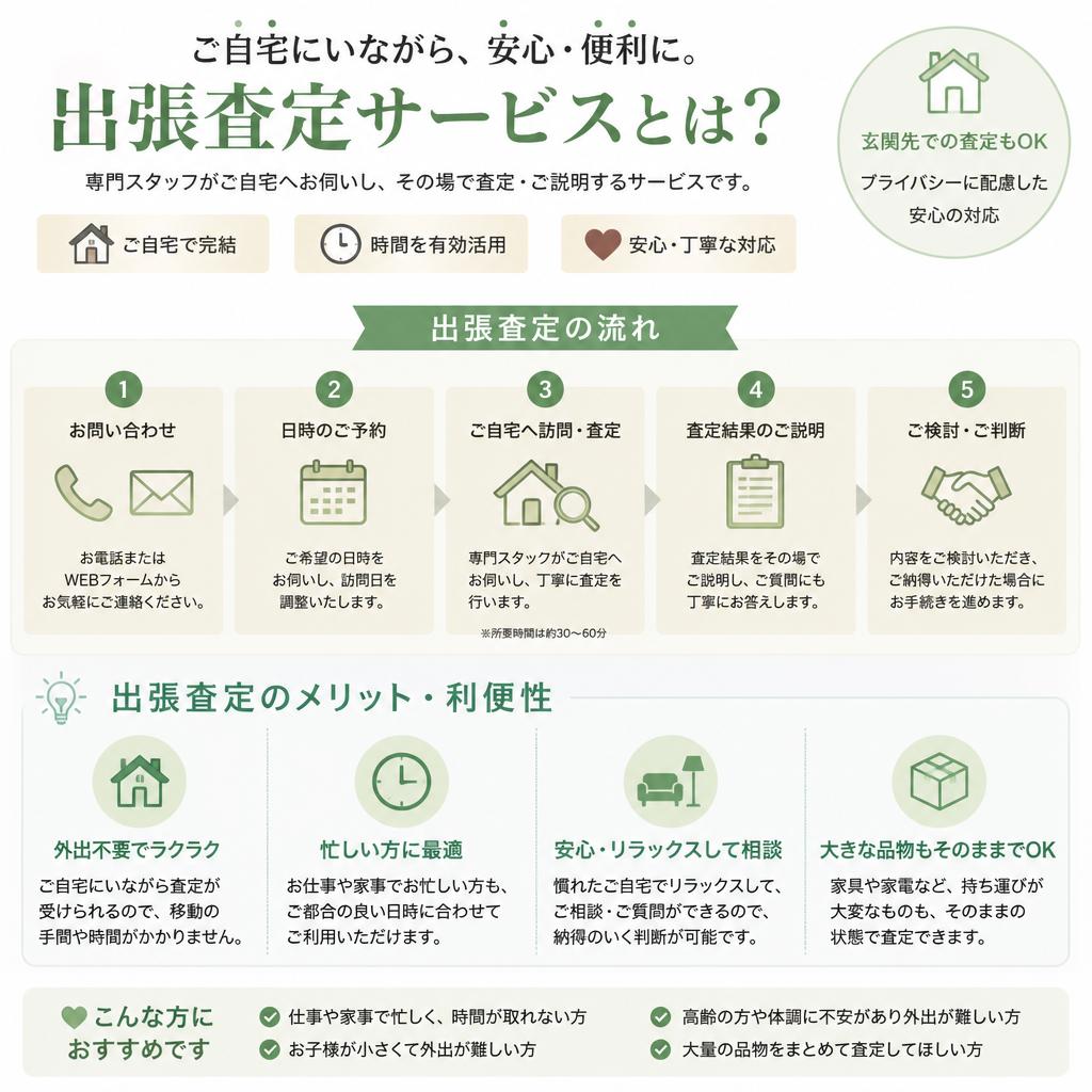 出張査定の安心感