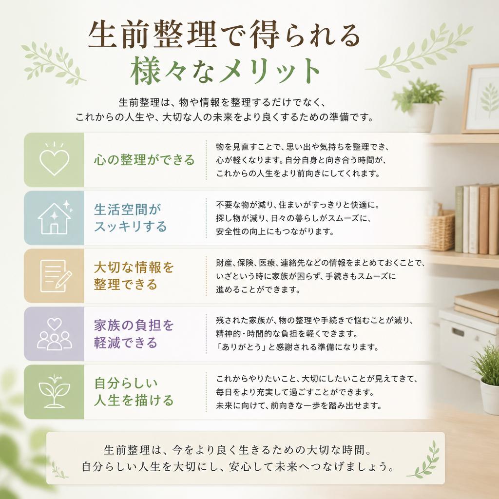生前整理のメリット