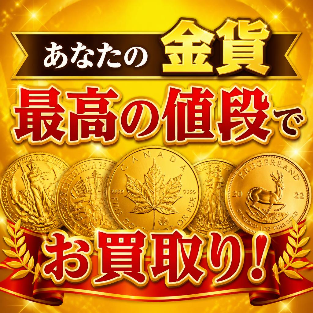 あなたの金貨、最高の値段でお買取り！｜千葉県船橋市のお買取なら買取大吉 京成大久保駅前店