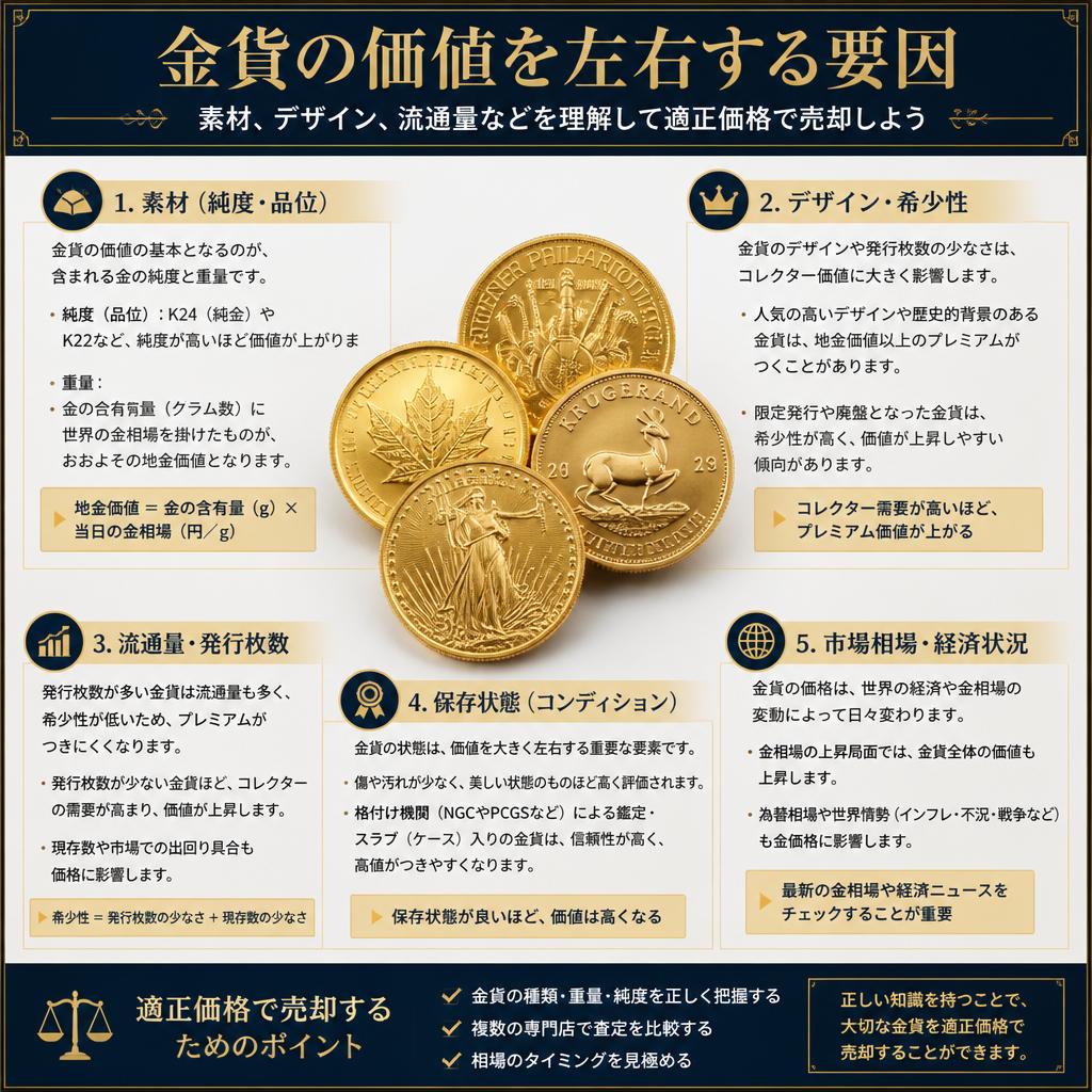 金貨の価値を理解する
