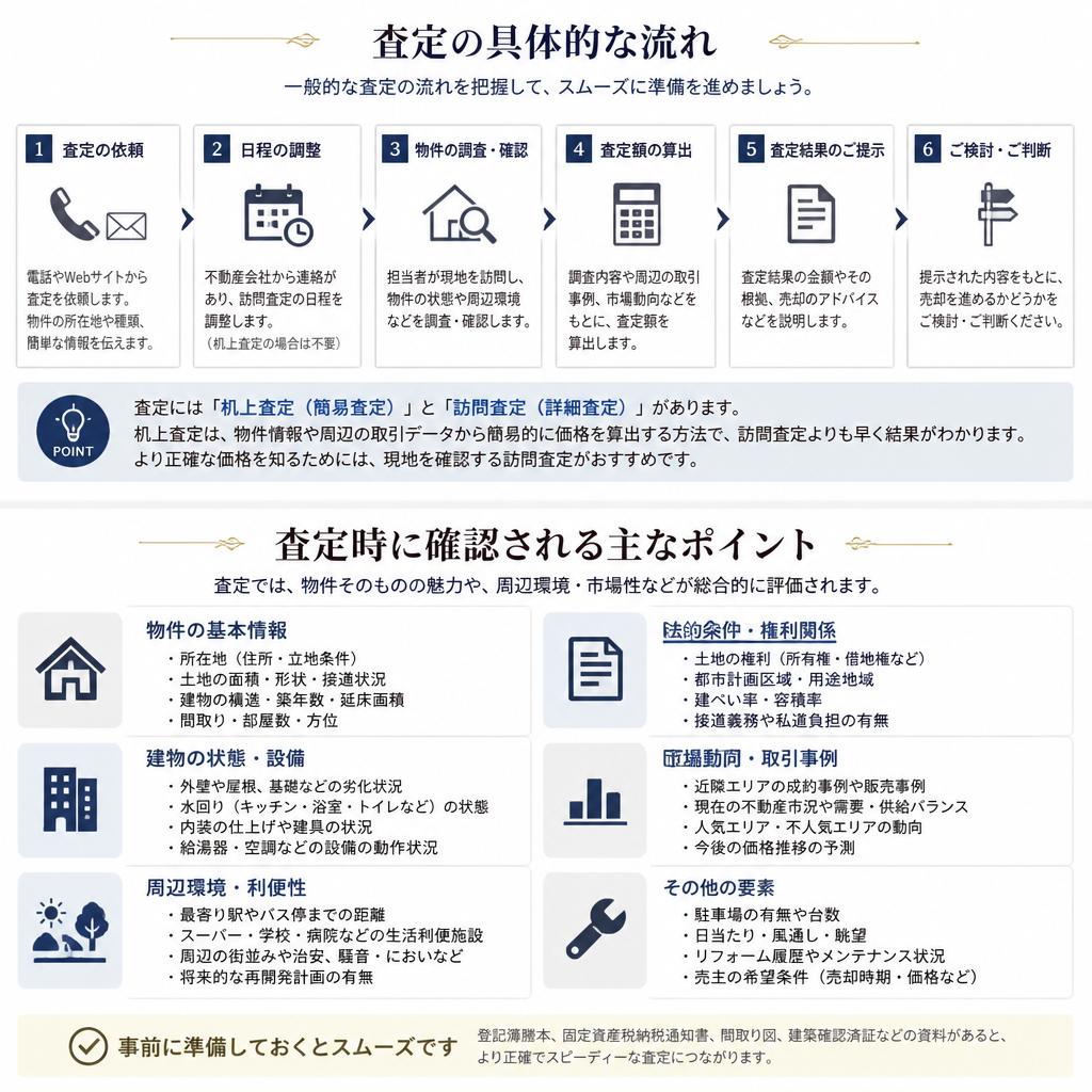 査定の流れとポイント
