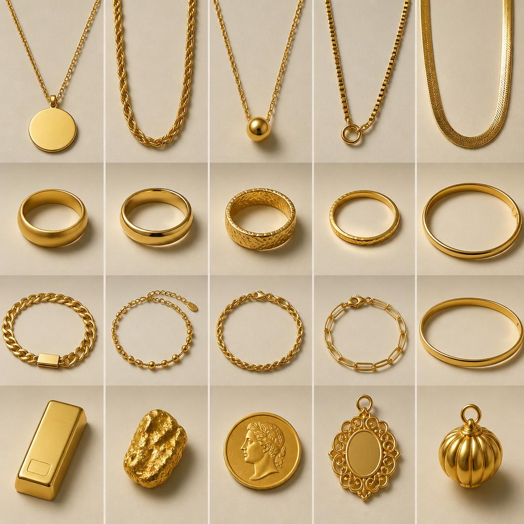 金製品・インゴット・金貨とは？