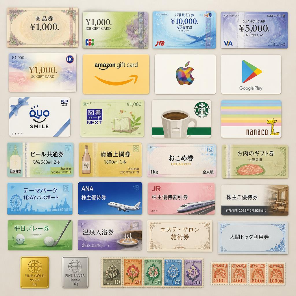 4. 査定が得意な金券の種類