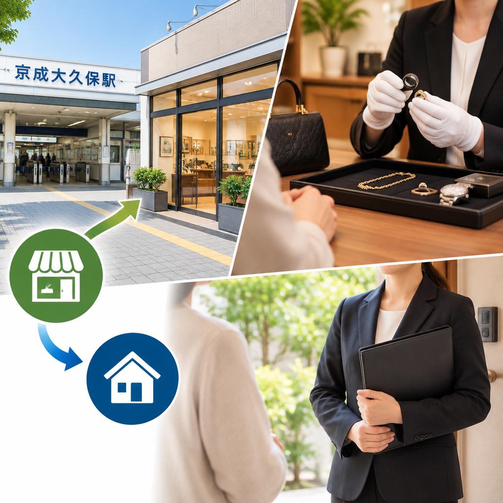 店頭でも出張でも。暮らしに合わせて選べる査定